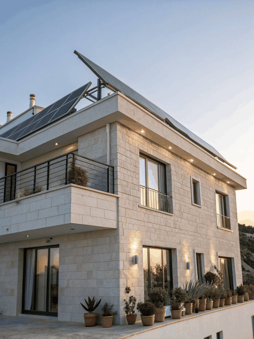 Solar-Integrated Villa