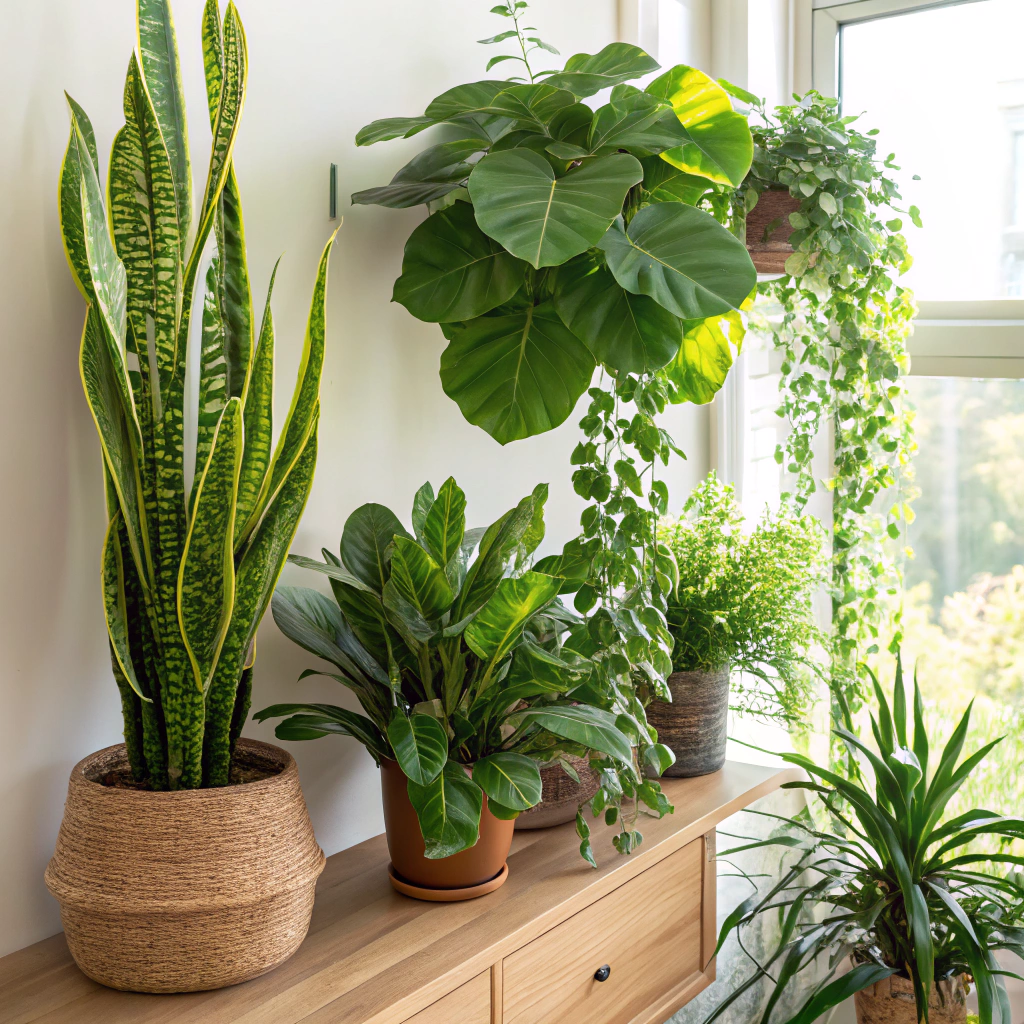 Indoor living wall for air purification